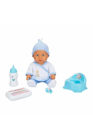 Erkek Çocuk Oyuncak 30011 Bebelou Tuvalet Zamanı Sesli Bebek Seti 35cm -Sunman Kız Çocuk Eğitici Oyu