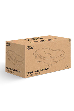 Erkek Çocuk Oyuncak 7270 HİPPO OYUNCAK BEBEK YIKAMA KÜVETİ VE DESTEĞİ STONE GRİ Kız Çocuk Eğitici Oy