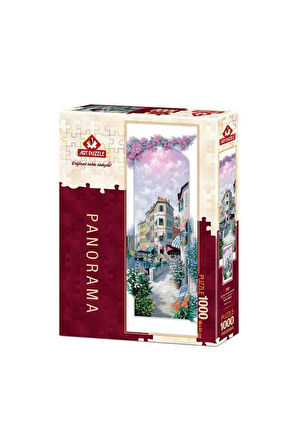 Erkek Çocuk Oyuncak 4484 Art Puzzle Çiçekler İçinde Venedik 1000 Parça Panorama Puzzle Kız Çocuk Eği