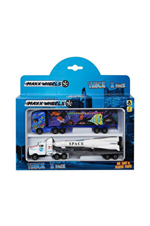 Erkek Çocuk Oyuncak Maxx Wheels Çekici Tır Seti Kız Çocuk Eğitici Oyuncaklar