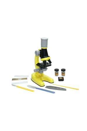 Erkek Çocuk Oyuncak KM-1012A-1 1013A-1 Işıklı Objektif Bilim Mikroskopu Kız Çocuk Eğitici Oyuncaklar
