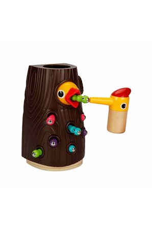 Erkek Çocuk Oyuncak Woody Manyetik Ağaçkakan Besleme Oyunu 10 Parça Kız Çocuk Eğitici Oyuncaklar