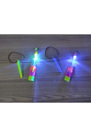 Çocuk Gelişim Oyuncaklar Led Işıklı Pilli Oyuncak Sapan 1Adet Kız Erkek Çocuk Oyuncak