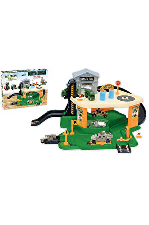 Öğretici Eğitici Oyuncaklar 03340 Dede, Askeriye Garaj Seti Kız Erkek Çocuk Oyuncak