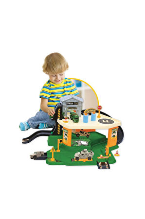 Öğretici Eğitici Oyuncaklar 03340 Dede, Askeriye Garaj Seti Kız Erkek Çocuk Oyuncak