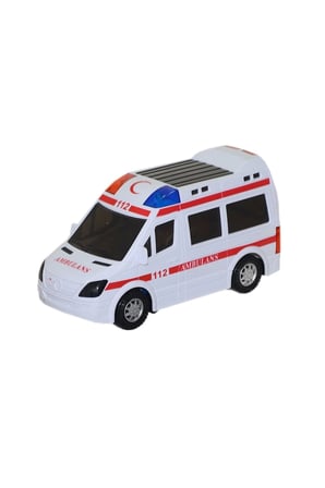 Çocuk Gelişim Oyuncaklar Kutulu Pilli Işıklı Sesli Ambulans Kız Erkek Çocuk Oyuncak