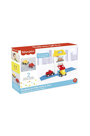 Erkek Çocuk Oyuncak 1824 Roadway Set With House&Gate Kız Çocuk Eğitici Oyuncaklar
