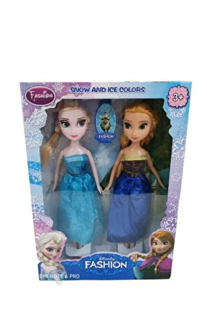 Çocuk Gelişim Oyuncaklar Oyuncak Bebek Elsa Ve Anna 2 Li Bebek Seti Kız Çocuk Evcilik Oyuncak Karlar
