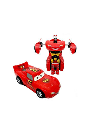 Çocuk Gelişim Oyuncaklar Cn 1987 Robota Dönüşen Spor Araba Çekbırak 14Cm Kız Erkek Çocuk Oyuncak