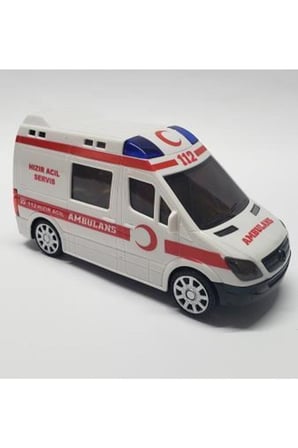 Çocuk Gelişim Oyuncaklar Pilli 3d Işıklı Ambulans Sesli Oyuncak Araba Kız Erkek Çocuk Oyuncak