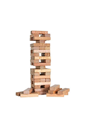 Çocuk Gelişim Oyuncaklar Doğal Ahşap Denge Oyunu Kule Oyunu 54 Parça Jenga Kız Erkek Çocuk Oyuncak
