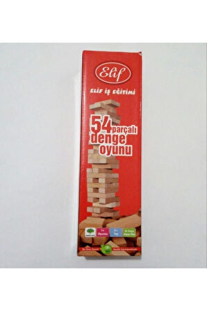 Çocuk Gelişim Oyuncaklar 54 Parçalı Denge Oyunu Jenga Kız Erkek Çocuk Oyuncak