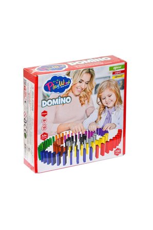 Erkek Çocuk Oyuncak ONY-388 Ahşap Domino Oyunu -Onyıl Kız Çocuk Eğitici Oyuncaklar