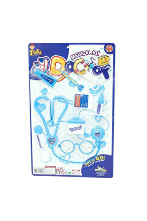 Çocuk Gelişim Oyuncaklar Doktor Seti Mavi Kız Erkek Çocuk Oyuncak