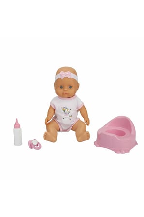Erkek Çocuk Oyuncak 2030121 Sunman, Boubou Altını Islatan ve Konuşan Bebek Seti 30cm Kız Çocuk Eğiti