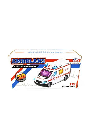 Çocuk Gelişim Oyuncaklar Oyuncak Ambulans Ledli 3d Işıklı Srenli Oyuncak Araba Kız Erkek Çocuk Oyunc