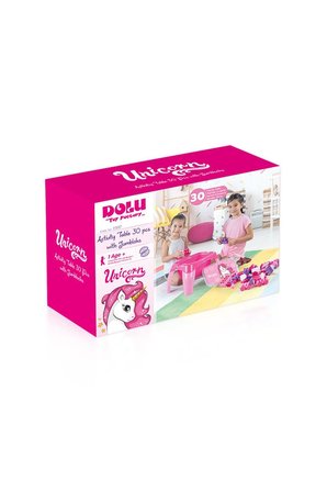 Erkek Çocuk Oyuncak 2598 Unicorn Aktivite Masası 30 Parça Blok Seti ile Kız Çocuk Eğitici Oyuncaklar