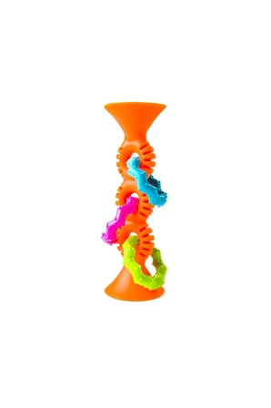 Erkek Çocuk Oyuncak TFB165 Fat Brain Toys, Turuncu Halkalı Silikon Diş Kaşıyıcı Kız Çocuk Eğitici Oy