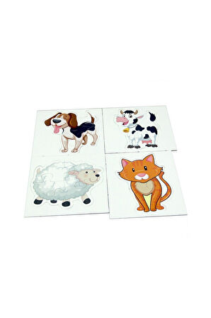 Erkek Çocuk Oyuncak LC7224 Laço Kids Baby Puzzle - Hayvanlar / 2+3+4+5 Parça Puzzle / +1 yaş Kız Çoc