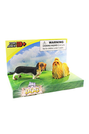 Erkek Çocuk Oyuncak Dakhund ve YorkshireTerrier Model Hayvan Köpek Kız Çocuk Eğitici Oyuncaklar