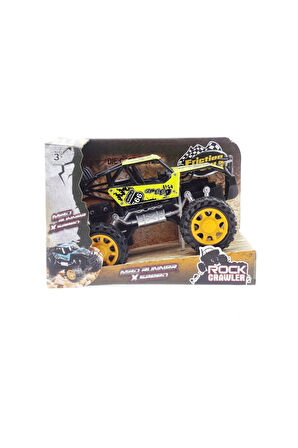 Erkek Çocuk Oyuncak Rock Crawler Metal Büyük Sürtmeli Arazi Aracı Sarı Kız Çocuk Eğitici Oyuncaklar