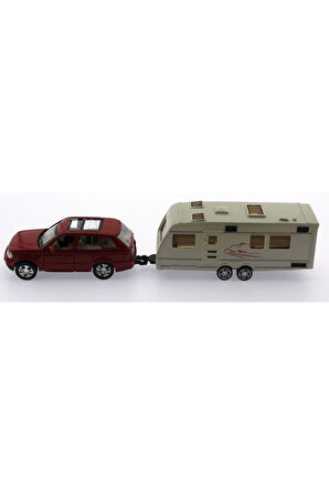 Erkek Çocuk Oyuncak Kırmızı Metal Araçlı Karavan Mk1021 Kız Çocuk Eğitici Oyuncaklar