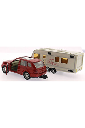 Erkek Çocuk Oyuncak Kırmızı Metal Araçlı Karavan Mk1021 Kız Çocuk Eğitici Oyuncaklar