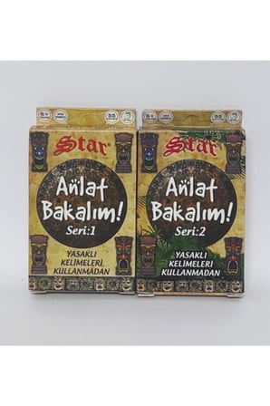 Çocuk Gelişim Oyuncaklar Toplam 110 Kartlı Anlat Bakalım Tabu Kartları Seri 1 Ve Seri 2 - Kız Erkek