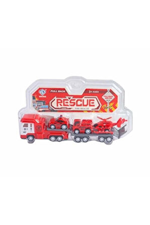 Erkek Çocuk Oyuncak Çek Bırak Taşıyıcı İtfaiye Tırı ve Mini Araçlar Kız Çocuk Eğitici Oyuncaklar