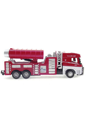 Erkek Çocuk Oyuncak Die Cast Model Çek Bırak Duman Emici İtfaiye Kamyonu Kız Çocuk Eğitici Oyuncakla