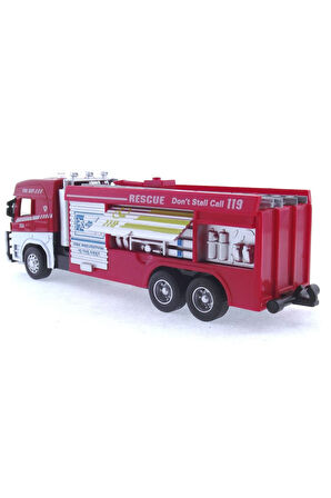 Erkek Çocuk Oyuncak Die Cast Model Çek Bırak Merdivenli İtfaiye Kamyonu Kız Çocuk Eğitici Oyuncaklar