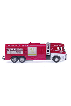 Erkek Çocuk Oyuncak Die Cast Model Çek Bırak Merdivenli İtfaiye Kamyonu Kız Çocuk Eğitici Oyuncaklar