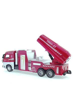 Erkek Çocuk Oyuncak Die Cast Model Çek Bırak Turbo Jet İtfaiye Kamyonu Kız Çocuk Eğitici Oyuncaklar