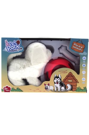 Erkek Çocuk Oyuncak Sesli ve Hareketli Beyaz Yavru Köpek Kız Çocuk Eğitici Oyuncaklar