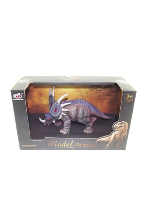 Erkek Çocuk Oyuncak Kutulu Model Dinozor Triceratops Kız Çocuk Eğitici Oyuncaklar
