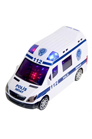 Çocuk Gelişim Oyuncaklar Acil 112 Polis İmdat 3D Işıklı Sesli Polis Araba Oyuncak Kız Erkek Çocuk Oy