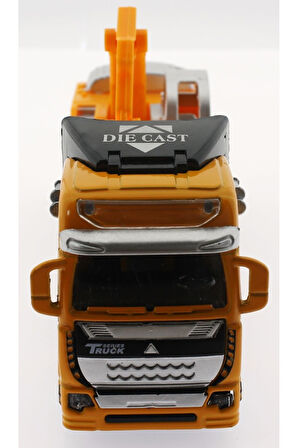 Erkek Çocuk Oyuncak Die Cast Çek Bırak Sarı Kepçe Kız Çocuk Eğitici Oyuncaklar