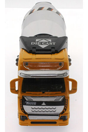 Erkek Çocuk Oyuncak Die Cast Çek Bırak Sarı Mikser Kız Çocuk Eğitici Oyuncaklar