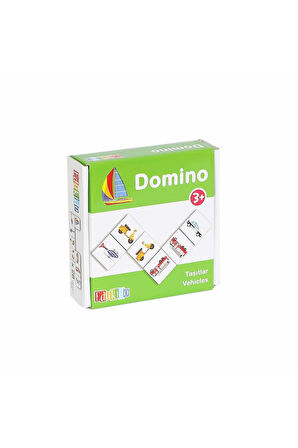 EDU-3011 Taşıtlar Domino -Chiva Kız Çocuk Erkek Çocuk Oyuncak Eğitici Oyuncaklar