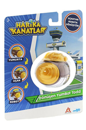 Erkek Çocuk Oyuncak Harika kanatlar Dönüşen Tekli Figür YumBot Todd Kız Çocuk Eğitici Oyuncaklar