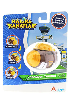Erkek Çocuk Oyuncak Harika kanatlar Dönüşen Tekli Figür YumBot Todd Kız Çocuk Eğitici Oyuncaklar