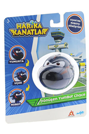 Erkek Çocuk Oyuncak Harika Kanatlar Dönüşen Tekli Figür YumBot Ajan Chace Kız Çocuk Eğitici Oyuncakl