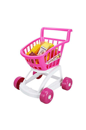 Erkek Çocuk Oyuncak Dede Market Arabası Dolu Kız Çocuk Eğitici Oyuncaklar