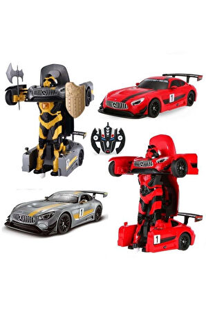 Erkek Çocuk Oyuncak Rastar Robota Dönüşen Kumandalı Mersedes AMG GT3 Kız Çocuk Eğitici Oyuncaklar
