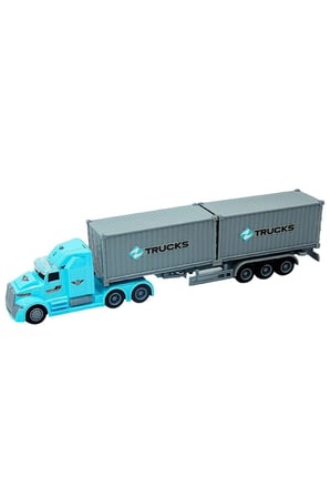 Erkek Çocuk Oyuncak Sunman Maxx Wheels 1:50 2 Dorseli Tır Kız Çocuk Eğitici Oyuncaklar