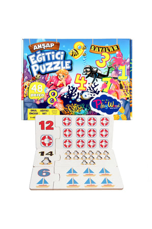 Erkek Çocuk Oyuncak Playwood Ahşap Eğitici Puzzle Sayılar Kız Çocuk Eğitici Oyuncaklar