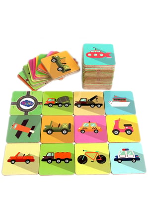 Erkek Çocuk Oyuncak Playwood Ahşap Hafıza Kartları Taşıtlar Kız Çocuk Eğitici Oyuncaklar