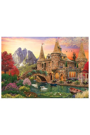 Erkek Çocuk Oyuncak KS Castle Land 1000 Parça Puzzle Kız Çocuk Eğitici Oyuncaklar