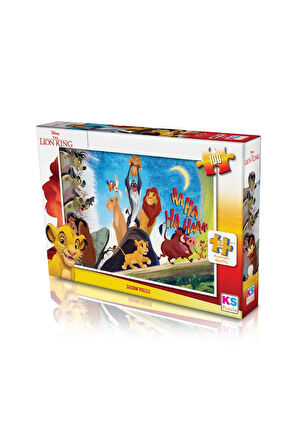 Öğretici Eğitici Oyuncaklar KS Lion King 100 Parça Puzzle Kız Erkek Çocuk Oyuncak