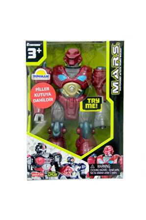 Erkek Çocuk Oyuncak Sunman M.A.R.S. Işıklı Yürüyen Robot - S00005767 - 1adet Stokta Olan Gönderilir